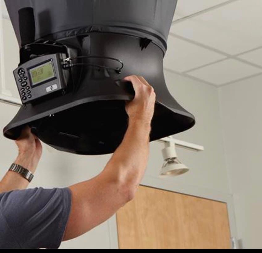Air pressure test equipment for HVAC airflow verification